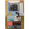 Image 1 : NEW SPORTS ACTION CAMERA, 1080P, WATERPROOF TO 30M, WITH ACCESSORIES AND MOUNTS RETAIL $149