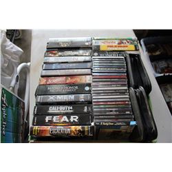 TRAY OF COMPUTER GAMES