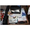 Image 3 : TOTE AND BOX OF DVDS AND CDS