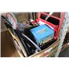 Image 1 : BOX OF TOYS GAMES RACKETS AND PLANT GROW LIGHT ETC