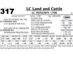 Lot - 317 - LC Renown 1708