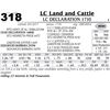 Image 1 : Lot - 318 - LC Declaration 1710