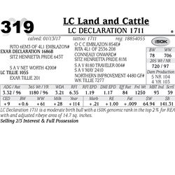 Lot - 319 - LC Declaration 1711