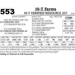 Lot - 553 - 10-T Verified Resource 257