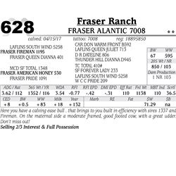 Lot - 628 - Fraser Alantic 7008