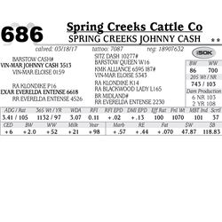 Lot - 686 - Spring Creeks Johnny Cash