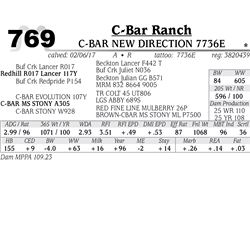 Lot - 769 - C-BAR NEW DIRECTION 7736E