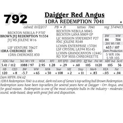 Lot - 792 - 1DRA REDEMPTION 7041