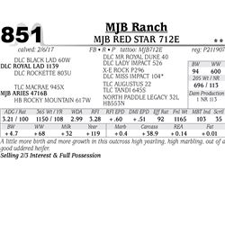 Lot - 851 - MJB RED STAR 712E