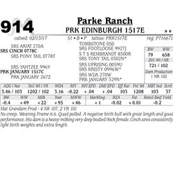 Lot - 914 - PRK EDINBURGH 1517E