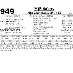 Lot - 949 - MJB COMMANDER 352E