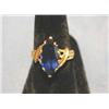 Image 1 : RING W/BLUE STONE, 14kyg (SIZE 7-3/4)