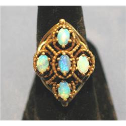RING W/OPALS (SIZE 8)