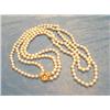 Image 1 : APPROX. 26" DOUBLE STRAND PEARL NECKLACE W/(3