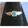 Image 1 : RING W/STONE, 10kyg (SIZE 8-1/2)