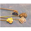 Image 1 : LOT, HAT PINS (4), SOME W/ DIAMONDS