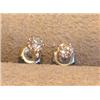 Image 1 : PAIR OF DIAMOND EARRINGS