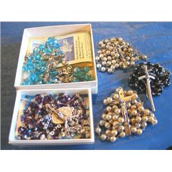 LOT, ROSARY COLLECTION (QTY 5)