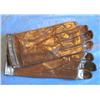 Image 1 : PAIR OF SIZE 6-1/2 LEATHER GLOVES W/SILK LINI