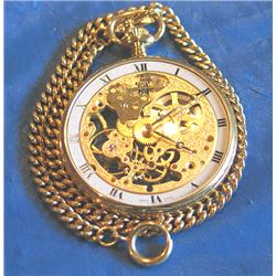 BUCHERER 17 JEWEL 14KT GOLD POCKET WATCH