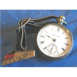 SETH THOMAS POCKET WATCH W/AMTRAK TAG
