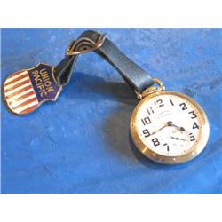 HAMILTON 21 JEWEL POCKET WATCH W/UNION PACIFI