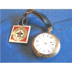HAMILTON POCKET WATCH, 17 JEWEL W/ ALASKA RAI