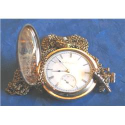 ELGIN POCKET WATCH W/CHAIN