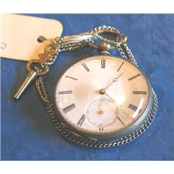 POCKET WATCH W/CHAIN & WINDER