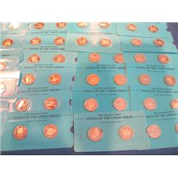 LOT, (50) FRANKLIN MINT STATES OF THE UNION S