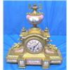 Image 1 : MANTEL CLOCK, HAND PAINTED
