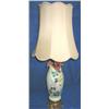 Image 1 : 36-1/2" HAND PAINTED PORCELAIN TABLE LAMP