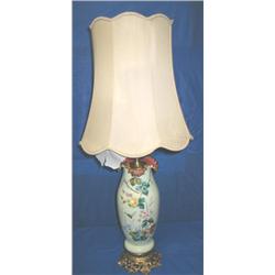 36-1/2" HAND PAINTED PORCELAIN TABLE LAMP (SH