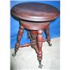 Image 1 : CLAW FEET SWIVEL TOP WOOD STOOL *WE WILL NOT