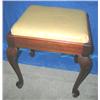 Image 1 : 19-1/2"H MAHOGANY SEWING STOOL (MATCHES L#318