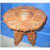 Image 1 : 12-1/2"W HAND CARVED WOOD STAND (MADE IN INDI