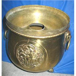 10-1/2"W BRASS SPITTOON