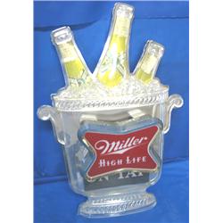 LIGHTED SIGN: "MILLER HIGH LIFE ON TAP"