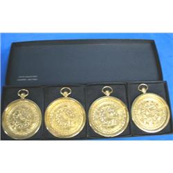 JANIS COLLECTION SET OF (4) METAL COASTERS