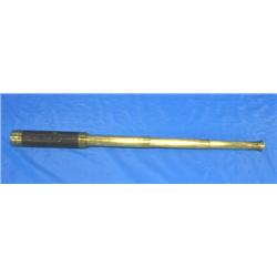 29-1/2" BRASS TELESCOPE W/CASE (MADE IN FRANC