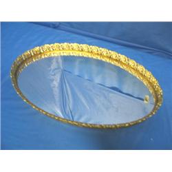 14"X22" 24K GOLD PLATED MIRRORED TRAY