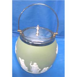 WEDGEWOOD 5"H "RELIGIOUS SCENE" CERAMIC POT W