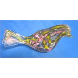 MURANO MULTI-COLOR GLASS BIRD