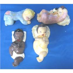 LOT, (4) BABY FIGURINES