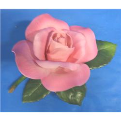 HELEN BOEHM ROSE SIGNED, ROSE PORCELAIN