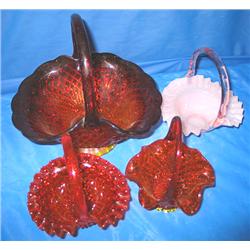 LOT, CARNIVALWARE BASKETS (4)