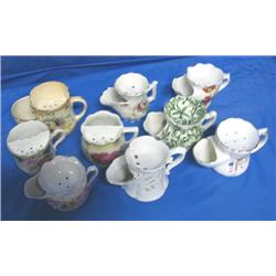 LOT, ASSORTED TEA SERVERS (10 PC), (1) NOT PI