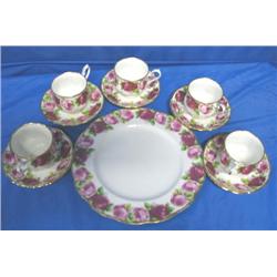 LOT, ROYAL ALBERT BONE CHINA, 10-1/2" PLATE W