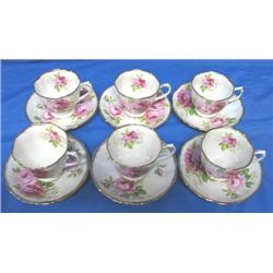 LOT, ROYAL ALBERT AMERICAN BEAUTY BONE CHINA
