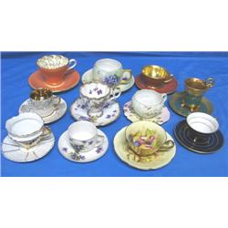 LOT, TEACUP COLLECTION W/ SAUCERS (11)